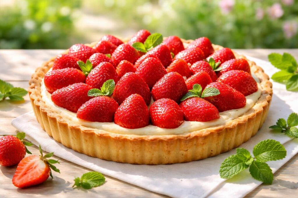 découvrez notre recette de tarte aux fraises, un délice printanier gourmand et frais, parfait pour savourer les saveurs fruitées de la saison.