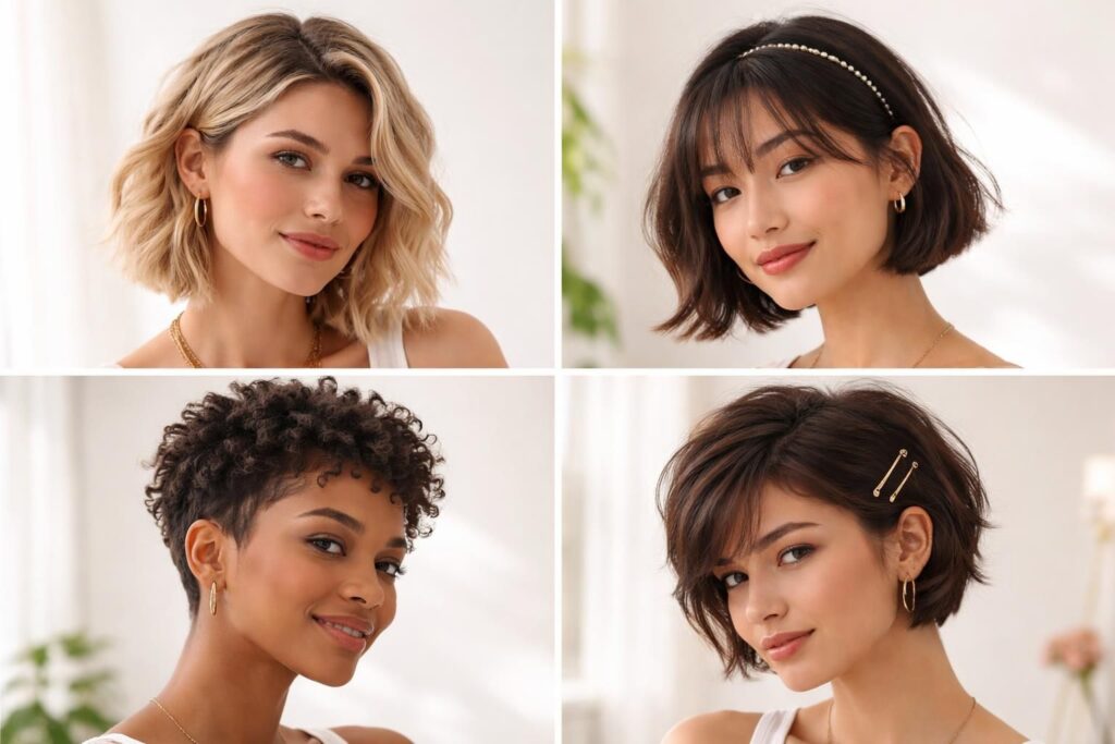 découvrez notre guide créatif proposant des coiffures faciles et tendance spécialement conçues pour les cheveux courts, pour un style élégant au quotidien.