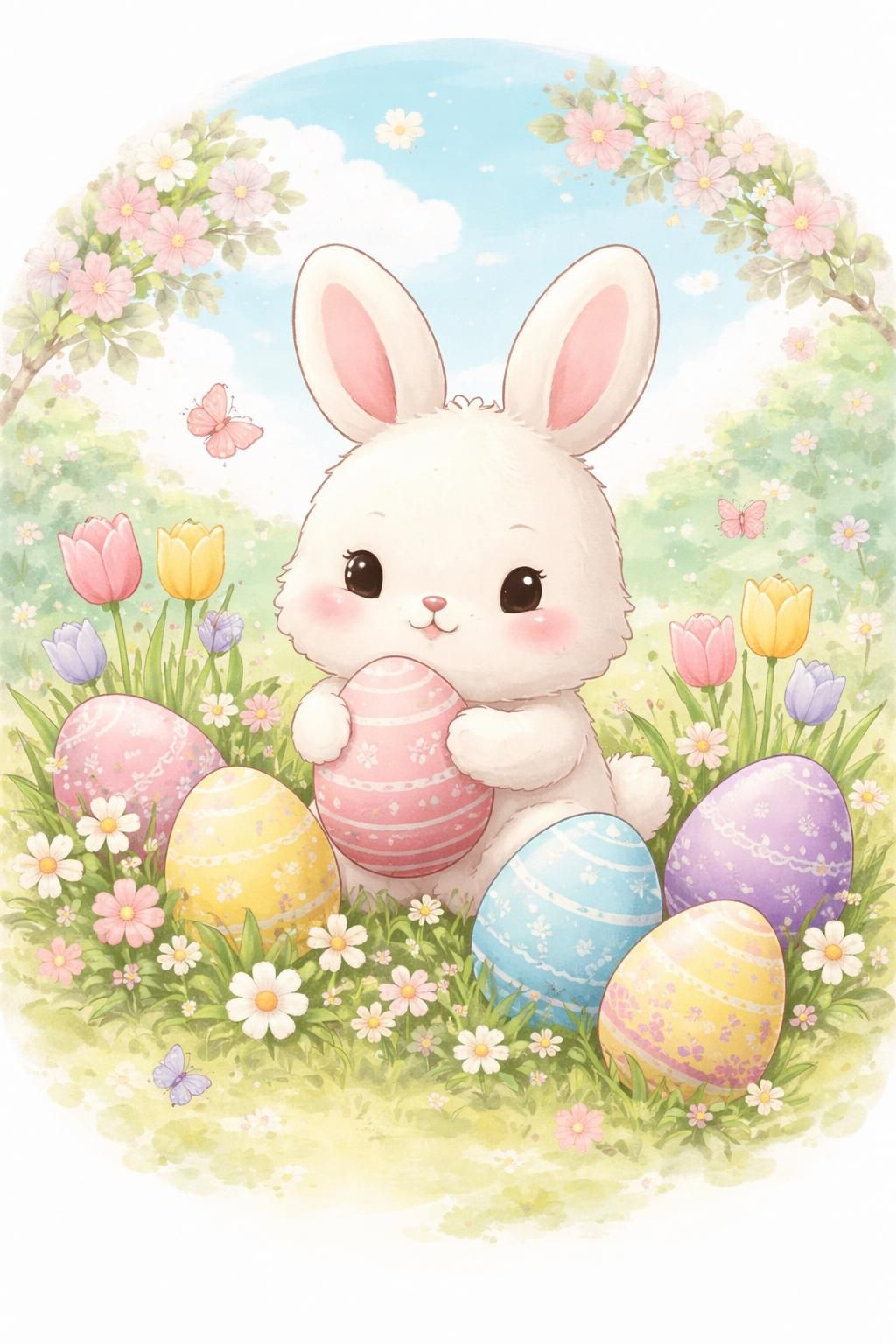 découvrez une illustration créative du lapin de pâques en dessin, parfaite pour célébrer cette fête avec imagination et couleur.