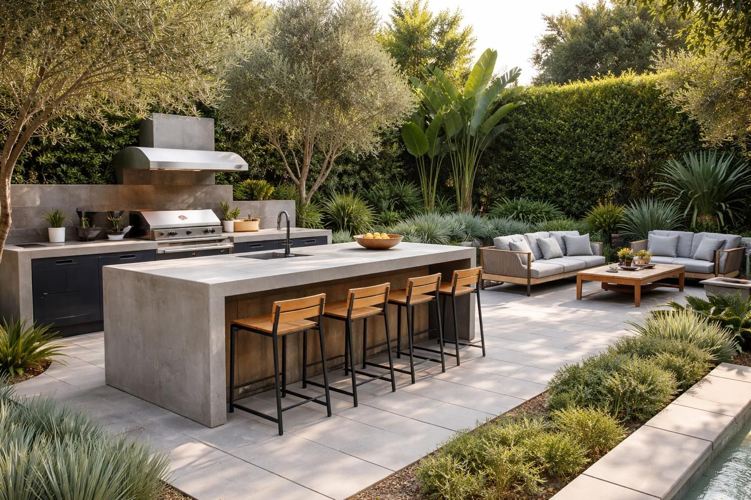 découvrez l'art de la cuisine extérieure alliant design moderne et fonctionnalité pour sublimer vos repas en plein air.