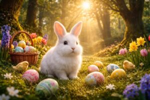 découvrez le mystère enchanté du lapin de pâques, entre symboles et traditions qui célèbrent la fête printanière dans de nombreuses cultures.