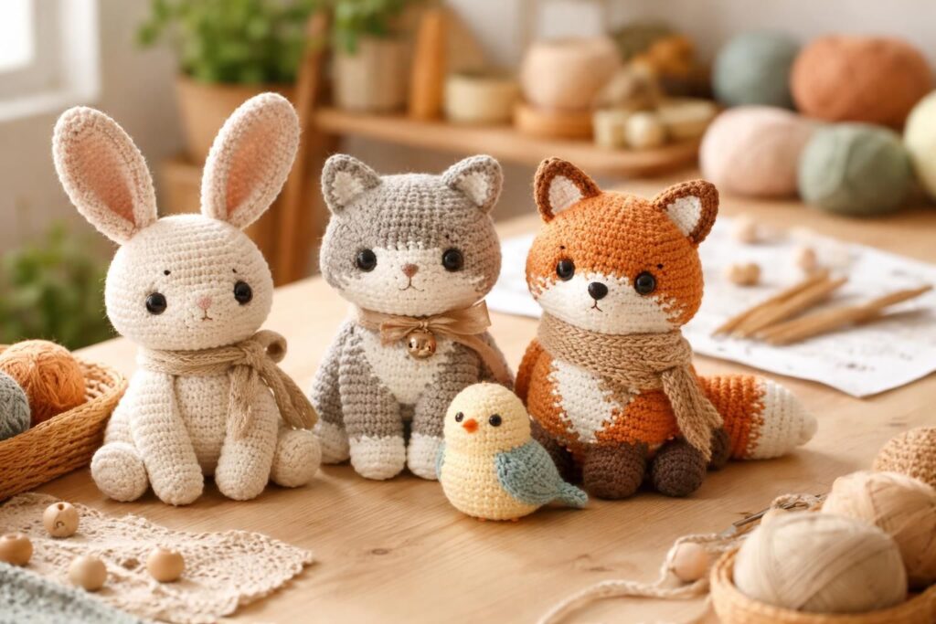 découvrez des modèles gratuits pour créer des animaux au crochet facilement, parfaits pour débutants et passionnés d'artisanat.