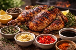 découvrez une recette savoureuse de marinade qui rendra votre poulet barbecue tendre, juteux et plein de saveurs irrésistibles.