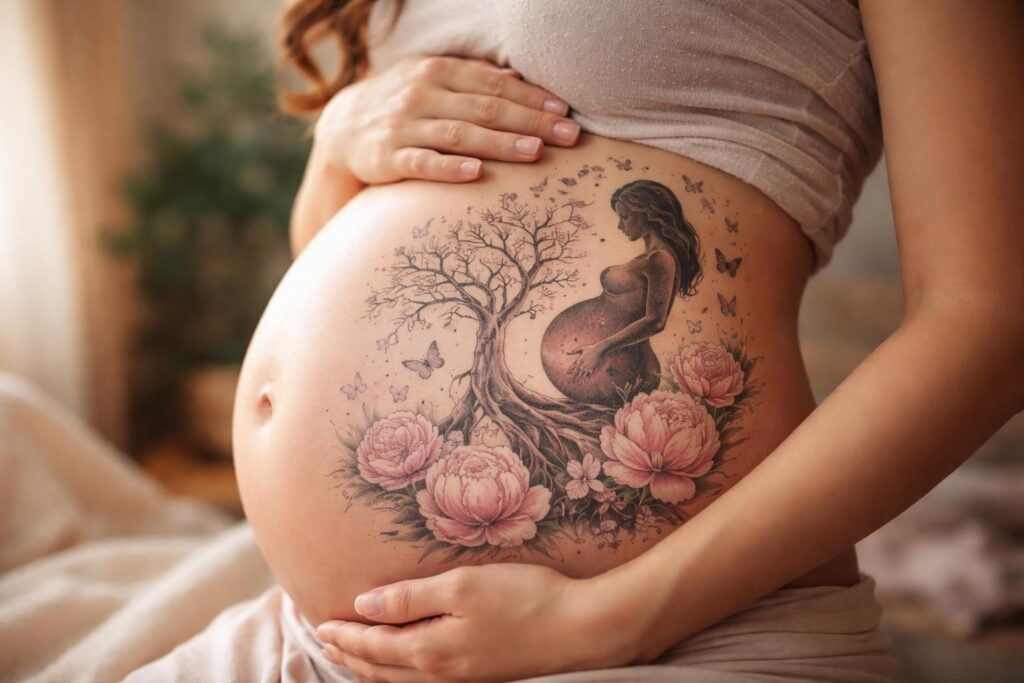 découvrez comment les tatouages de maternité célèbrent la beauté et la force de la maternité à travers des œuvres d'art corporel uniques et significatives.