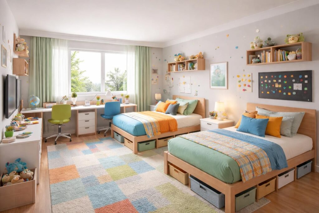 découvrez nos astuces et conseils pratiques pour aménager une chambre idéale pour deux enfants, optimisant l'espace, le confort et la décoration.