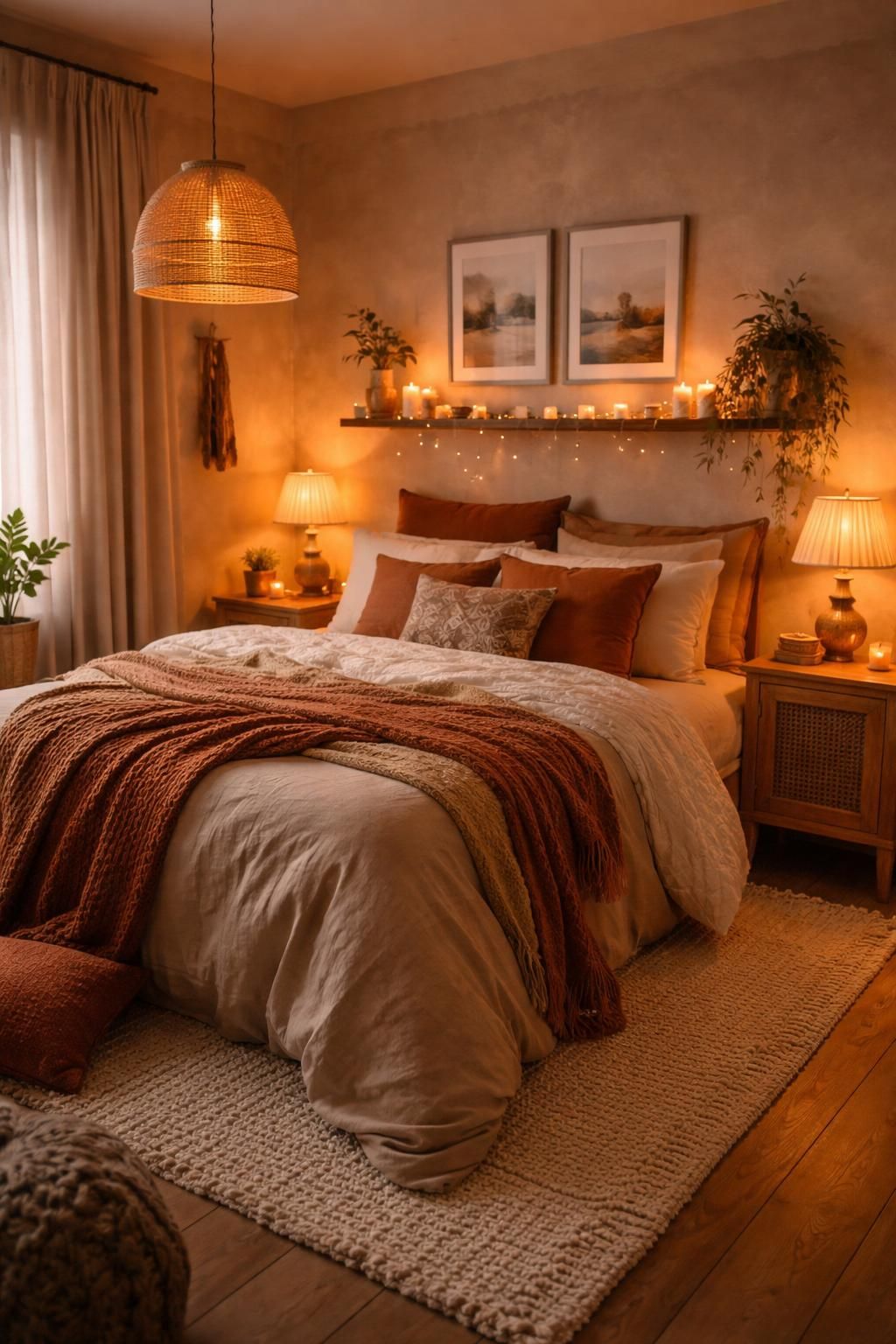 découvrez comment créer une ambiance cosy dans votre chambre grâce à des couleurs chaleureuses et enveloppantes qui invitent à la détente et au confort.