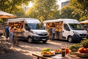 découvrez les camions aménagés iveco daily et fiat ducato, des solutions mobiles idéales pour les restaurateurs itinérants alliant cuisine professionnelle et mobilité.
