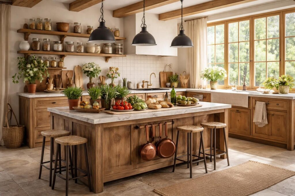 découvrez l'élégance champêtre à travers une cuisine rustique revisitée alliant tradition et modernité pour des saveurs authentiques et raffinées.
