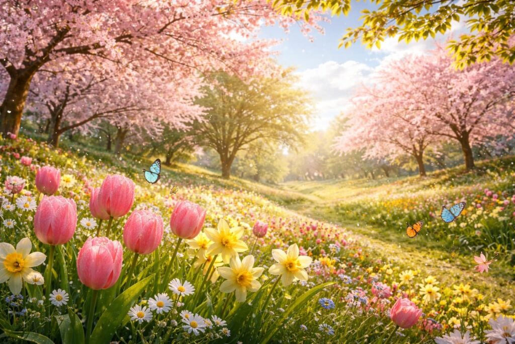 apportez fraîcheur et couleurs à votre écran grâce à nos fonds d'écran printaniers enchanteurs, parfaits pour célébrer la beauté du printemps au quotidien.