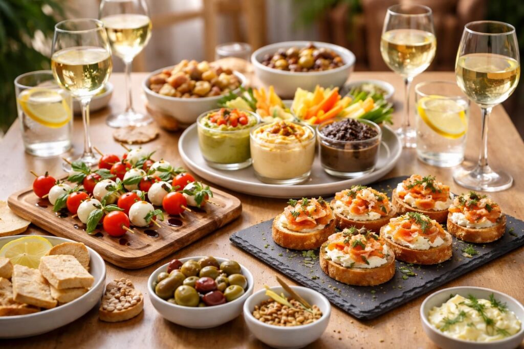 découvrez des idées gourmandes avec des recettes faciles et rapides pour un apéro dînatoire réussi et convivial.