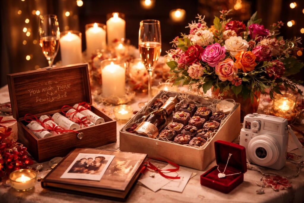 découvrez des idées originales de cadeaux pour une saint-valentin inoubliable et faites fondre le cœur de votre moitié avec des surprises uniques et pleines d'amour.