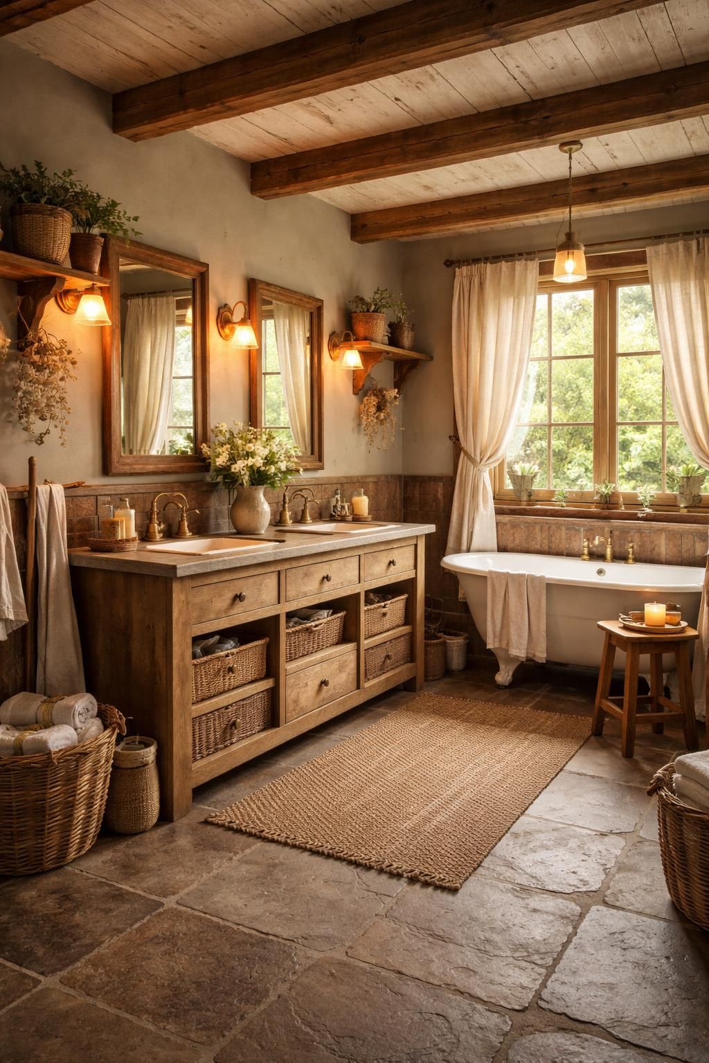 découvrez des idées inspirantes pour des salles de bains au charme authentique, alliant élégance rustique et confort moderne, parfaites pour une ambiance campagnarde chaleureuse.