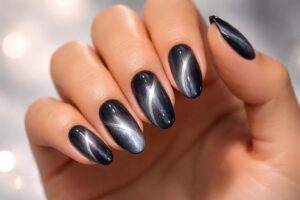 découvrez l'élégance des ongles effet cat eye, un style unique qui sublime vos mains avec un charme hypnotique et des reflets captivants.