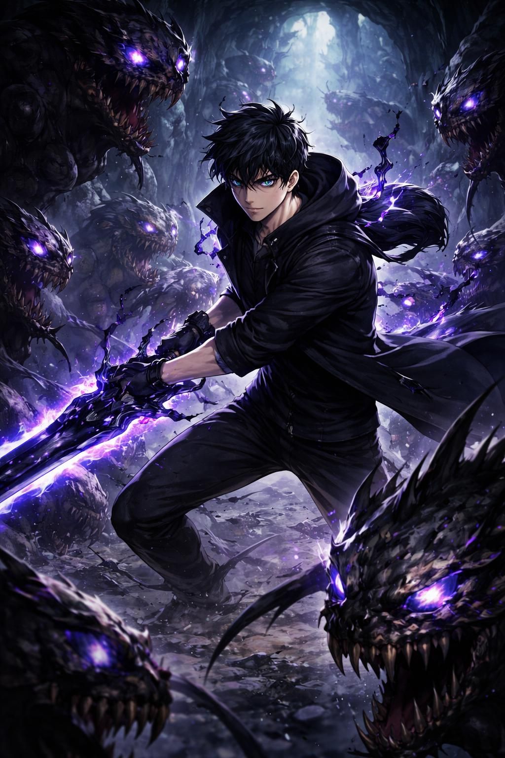 découvrez l'incroyable parcours de sung jin woo, le chasseur ultime dans solo leveling, et suivez son ascension pleine d'action et de suspense.