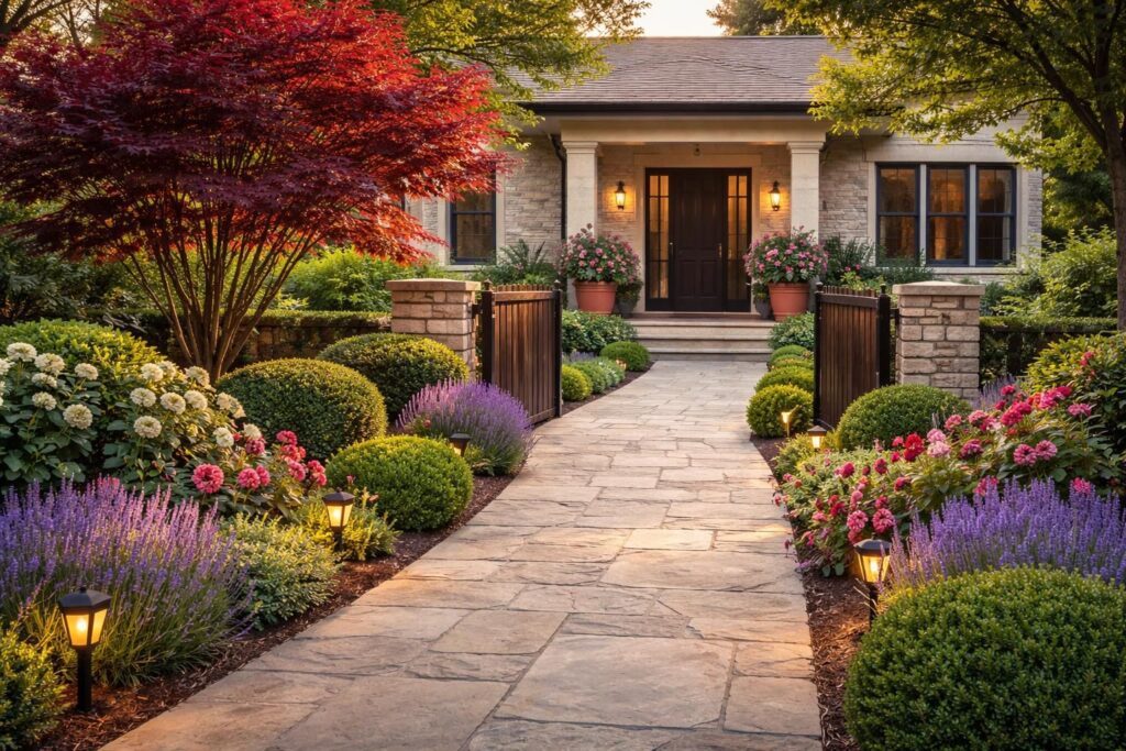 découvrez comment transformer l'entrée de votre maison avec un aménagement paysager réussi pour un accueil chaleureux et esthétique.