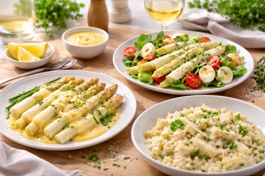 découvrez des recettes savoureuses pour mettre en valeur l'asperge blanche et ravir vos papilles à chaque repas.