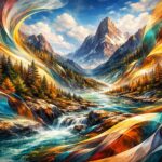 découvrez une exploration artistique unique où les paysages sont réinventés à travers la peinture abstraite, mêlant émotions et créativité pour une expérience visuelle captivante.