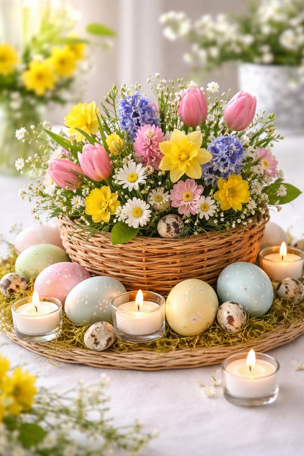 découvrez des idées créatives de centres de table pour sublimer votre décoration de pâques et émerveiller vos invités avec des touches originales et colorées.