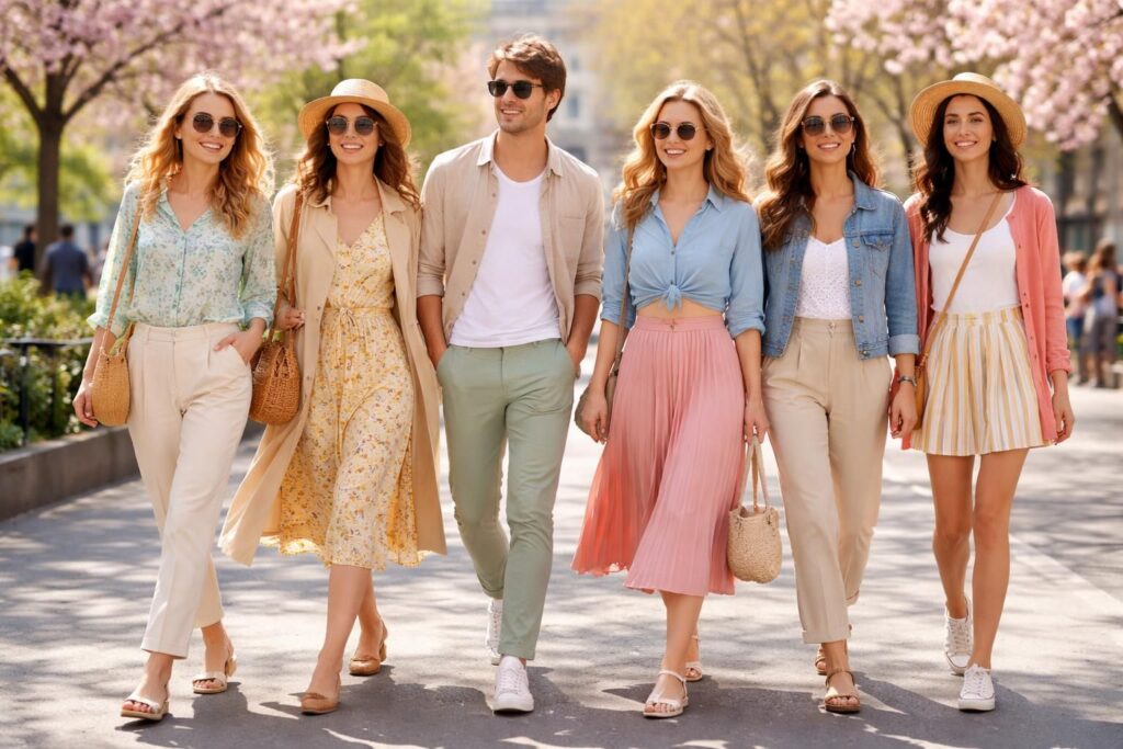 découvrez nos idées de tenues tendance pour un printemps stylé et élégant. inspirez-vous des looks actuels pour renouveler votre garde-robe avec fraîcheur et modernité.