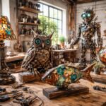découvrez des inventions artistiques uniques réalisées à partir de matériaux recyclés, alliant créativité et respect de l'environnement.
