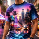 découvrez le t-shirt miami new yorker, un mélange unique de style urbain inspiré par deux icônes américaines. alliez confort et tendance avec ce vêtement incontournable.