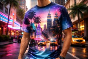 découvrez le t-shirt miami new yorker, un mélange unique de style urbain inspiré par deux icônes américaines. alliez confort et tendance avec ce vêtement incontournable.