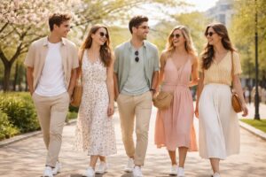 découvrez notre sélection de tenues décontractées parfaites pour un printemps stylé et confortable. alliez fraîcheur et élégance au quotidien.