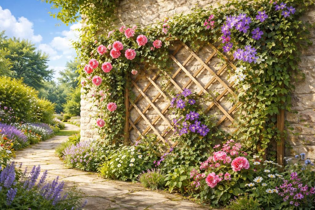 découvrez comment un treillis peut transformer vos plantes grimpantes en véritables œuvres d'art naturelles, offrant un support élégant et durable pour sublimer votre jardin.