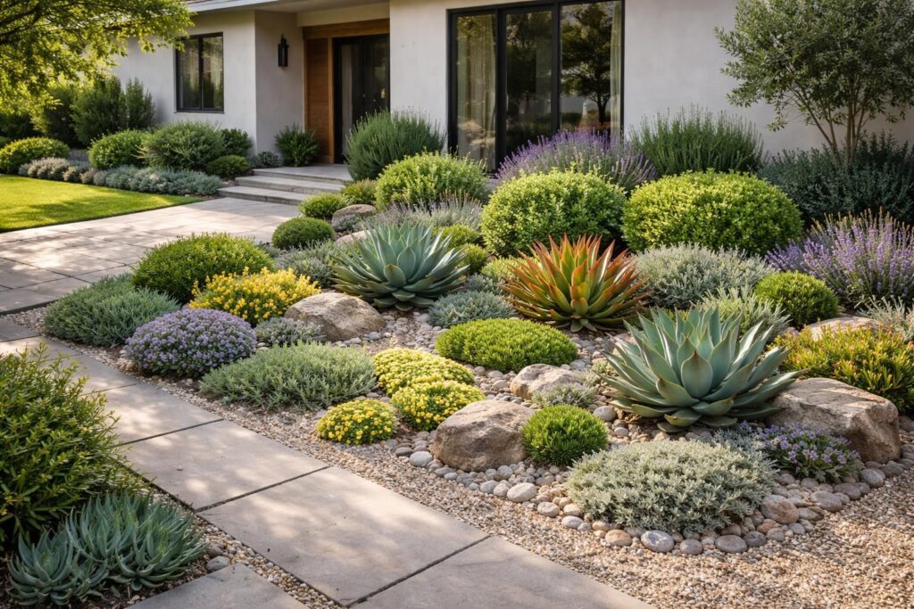 découvrez des astuces et idées pour créer un parterre devant la maison qui demande zéro entretien, alliant esthétique et praticité pour un extérieur toujours impeccable.