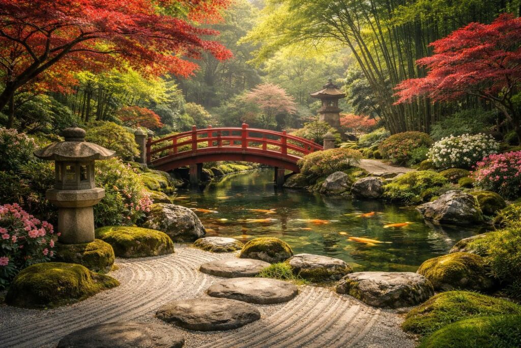 découvrez notre guide complet pour créer un havre de paix chez vous grâce à l'aménagement d'un jardin japonais alliant harmonie, sérénité et esthétique traditionnelle.