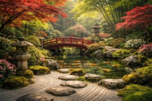 découvrez notre guide complet pour créer un havre de paix chez vous grâce à l'aménagement d'un jardin japonais alliant harmonie, sérénité et esthétique traditionnelle.