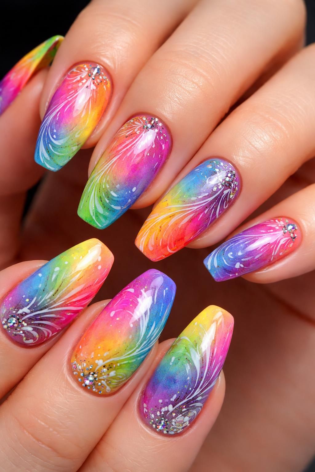 découvrez nos ongles en gel éclatants aux couleurs multiples pour un style unique et personnalisé. sublimez vos mains avec des nuances vibrantes et une tenue longue durée.