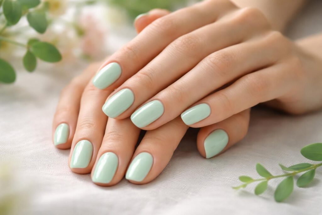 découvrez la tendance des ongles vert d'eau, une couleur fraîche et apaisante parfaite pour un look élégant et moderne à adopter dès aujourd'hui.