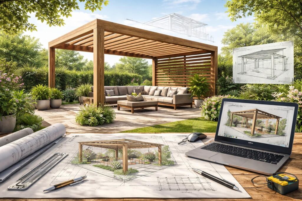 découvrez notre guide complet pour concevoir facilement vos plans de pergola sur mesure et créer un espace extérieur unique adapté à vos besoins.