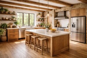 découvrez comment les cuisines de ferme revisitées allient charme traditionnel et modernité pour créer des espaces chaleureux et fonctionnels, parfaits pour votre maison.