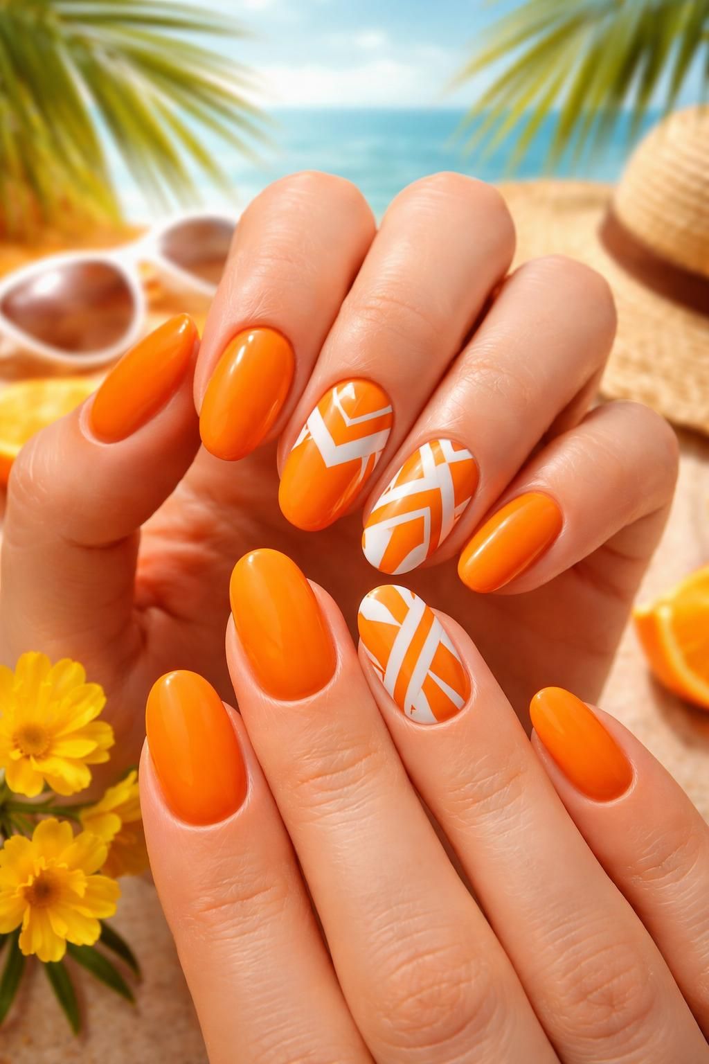 découvrez les tendances manucure été avec l'orange éclatant, la couleur parfaite pour illuminer vos ongles et apporter une touche de fraîcheur et de dynamisme à votre style estival.