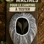 Un groupe d'amis profitant d'un bon repas autour d'un feu de camp durant une sortie camping, en pleine nature.