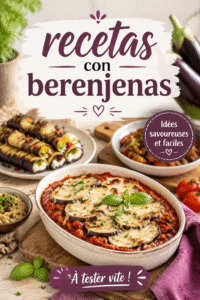 Un plat savoureux de berenjenas cuites accompagnées d'aromates.