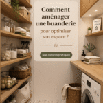 Buanderie optimisée avec rangements pratiques et idées déco