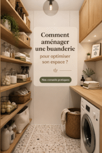 Buanderie optimisée avec rangements pratiques et idées déco