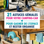 Image d'une tente de camping bien organisée avec du matériel optimisé