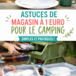 Diverse produits de camping en magasin dollar