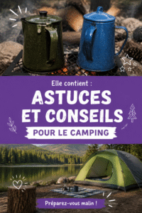Campement bien organisé avec tout le matériel disposé pour une aventure en plein air