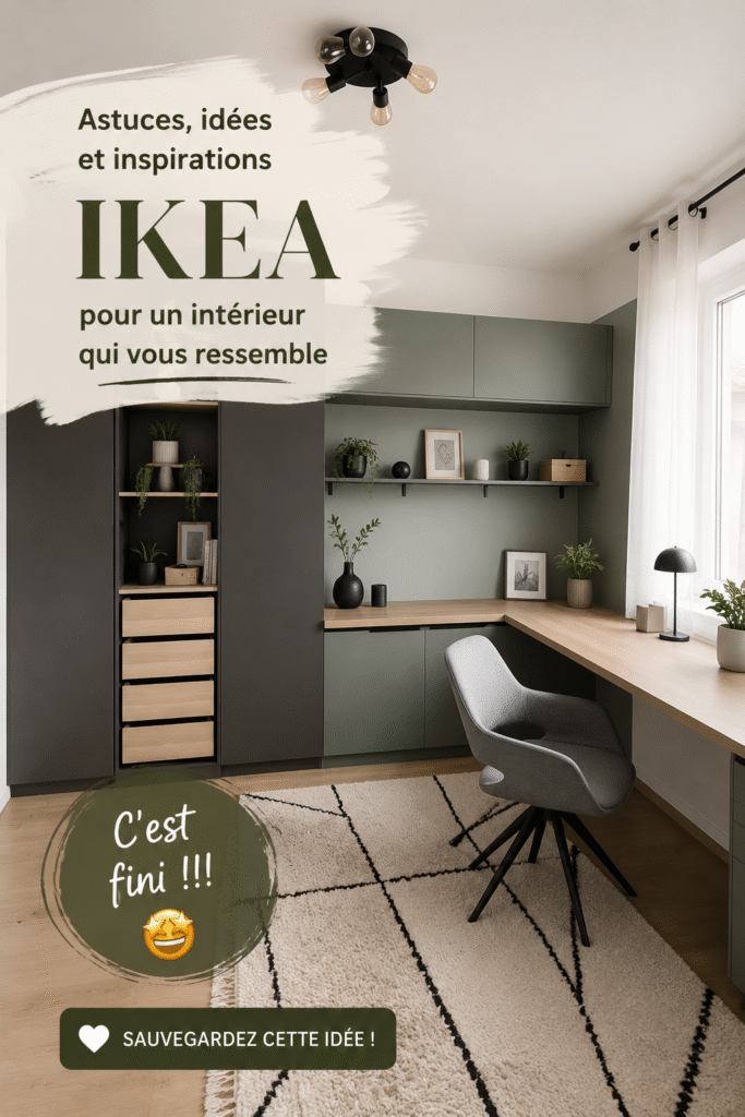 Un intérieur moderne décoré avec des meubles IKEA fonctionnels et esthétiques.