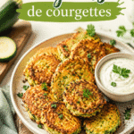 Beignets de courgettes croustillants servis avec une sauce disponible