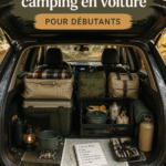 Un camping car stationné dans un paysage naturel, prêt pour l'aventure.