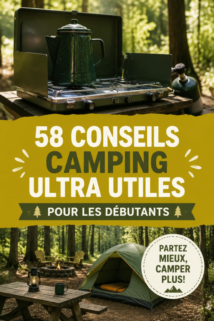 Un groupe de campeurs profitant d'un feu de camp sous les étoiles.