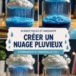 Une activité scientifique montrant comment créer un nuage de pluie