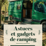 Gadgets de camping essentiels présentés en plein air