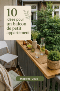 Un balcon d'appartement décoré avec des plantes et des meubles confortables pour créer un espace cosy.